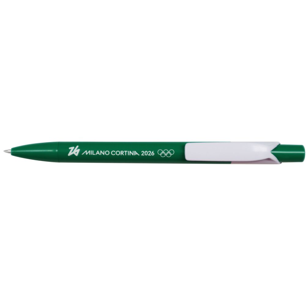 PENNA ABS VERDE OLYMPIC EMBLEMA MONOCROMATICO FINITURA LUCIDA