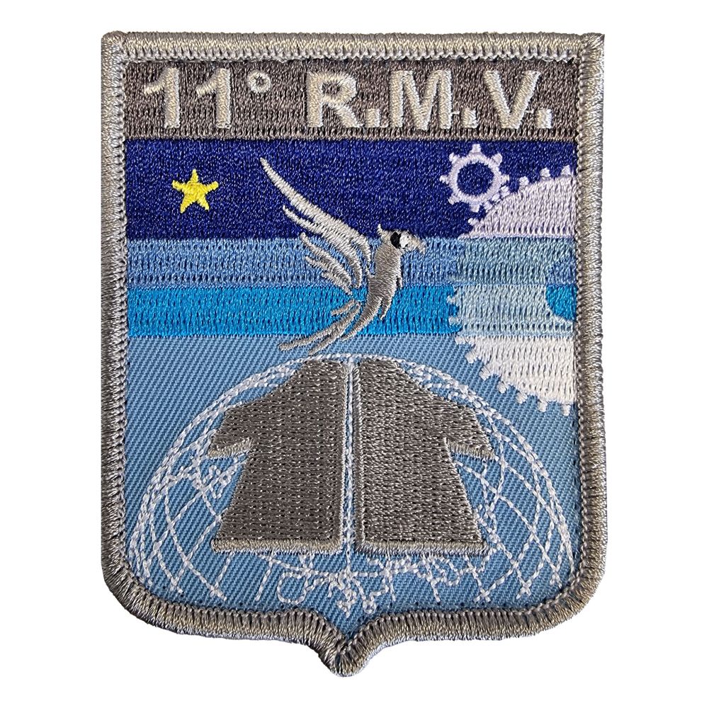 PATCH DISTINTIVO RICAMATO CON VELCRO 70X90 MM 11 RMV