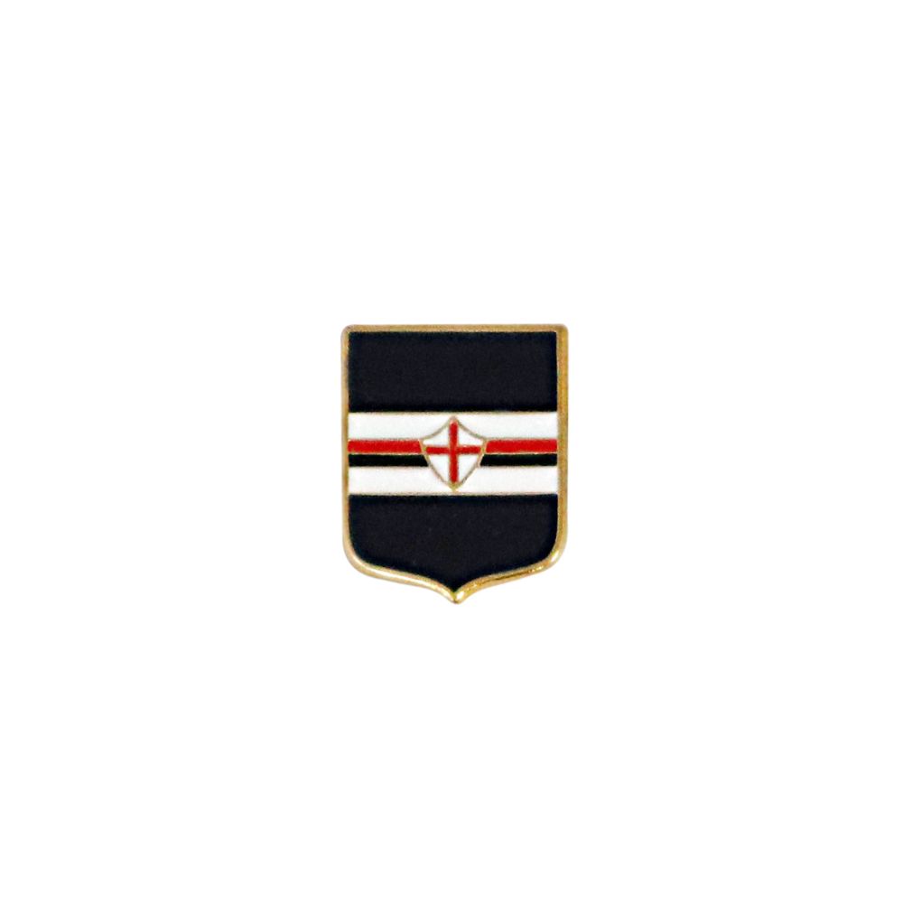 DISTINTIVO IN METALLO SMALTATO LOGO SCUDO STORICO SAMPDORIA