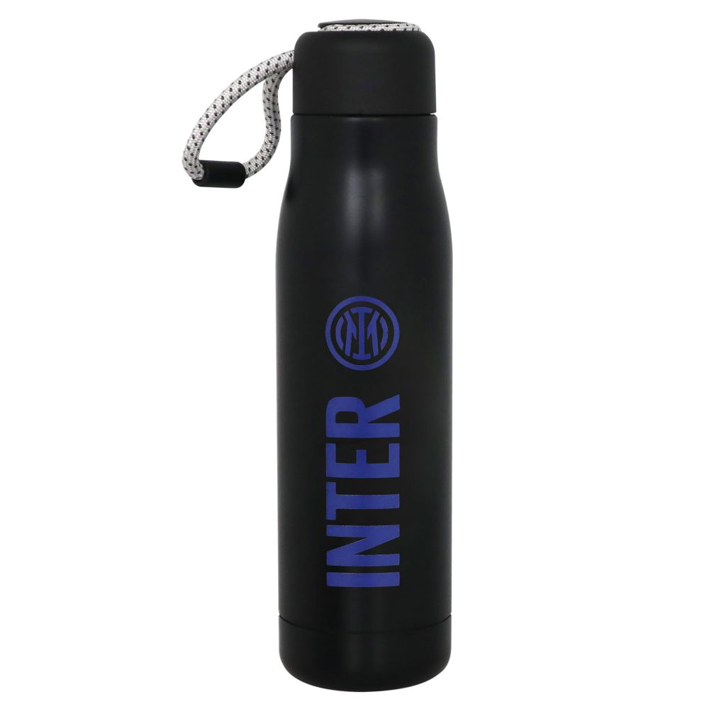 BORRACCIA INTER IN ACCIAIO INOX DOPPIA PARETE, 500 ML, CHIUSURA A VITE E