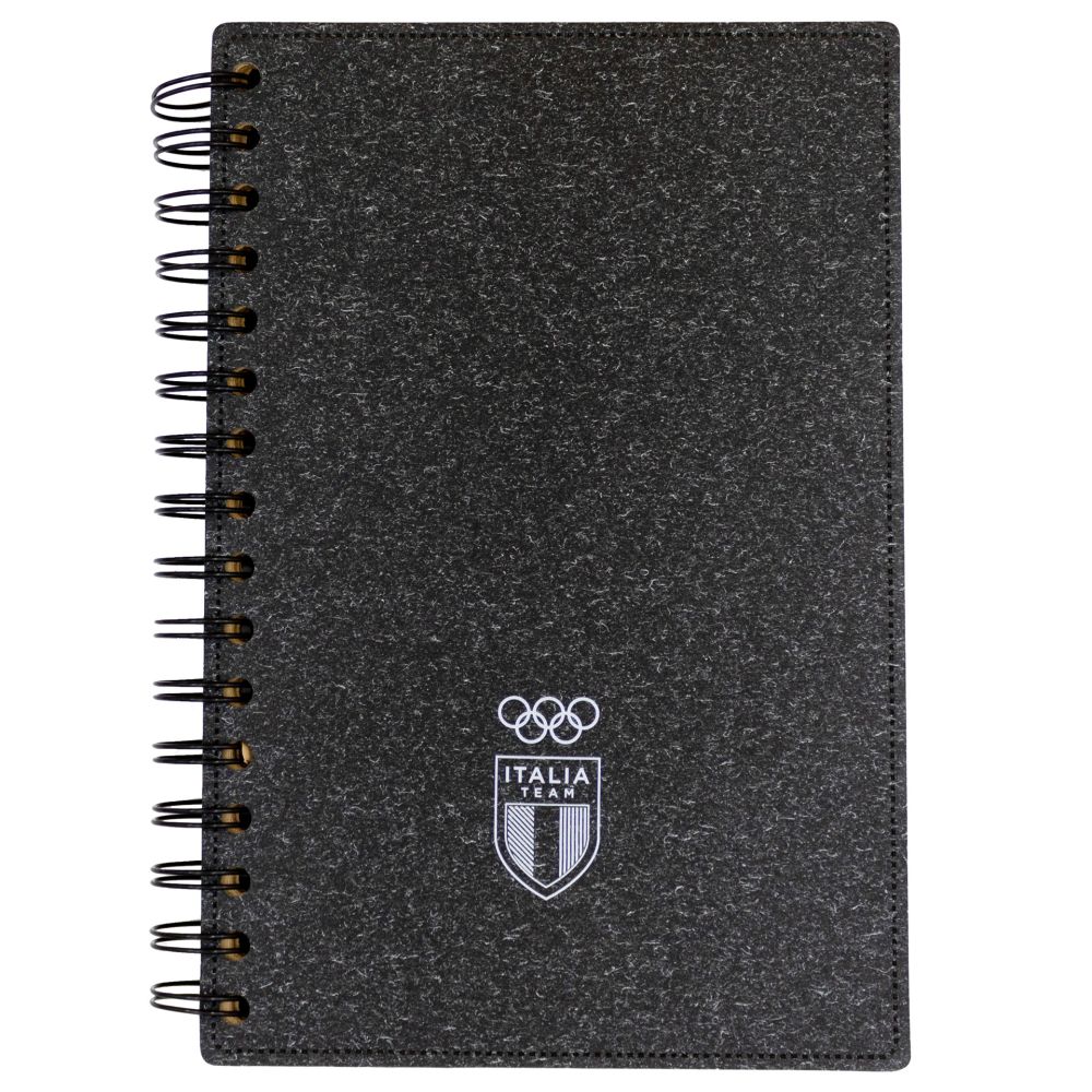 NOTEBOOK WIRE-O COPERTINA RIGIDA 160PAG. A RIGHE CARTA RICICLATA F.TO A5