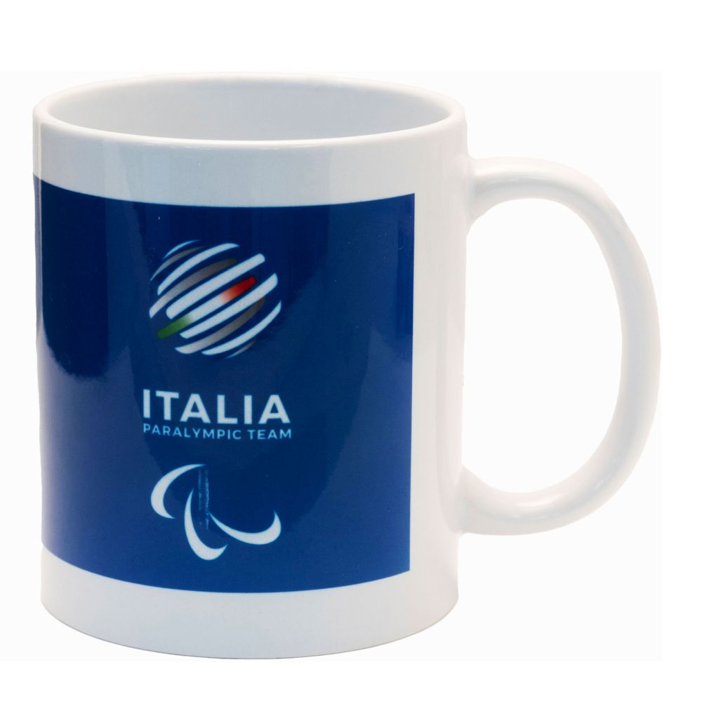 TAZZA MUG CERAMICA DIA 8 CM PARALYMPIC+ITALIA PARALYMPIC TEAM EMBLEMA BI
