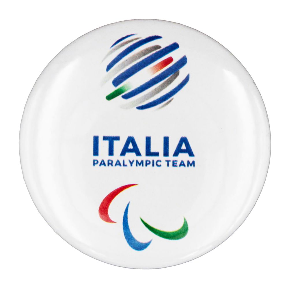 MAGNETE STAMPATO DIA 50 MM PARALYMPIC+ITALIA PARALYMPIC TEAM EMBLEMA COL