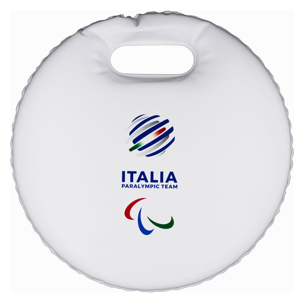 CUSCINO DA NEVE IMBOTTITO BIANCO DIA 29CM PARALYMPIC+ITALIA PARALYMPIC T