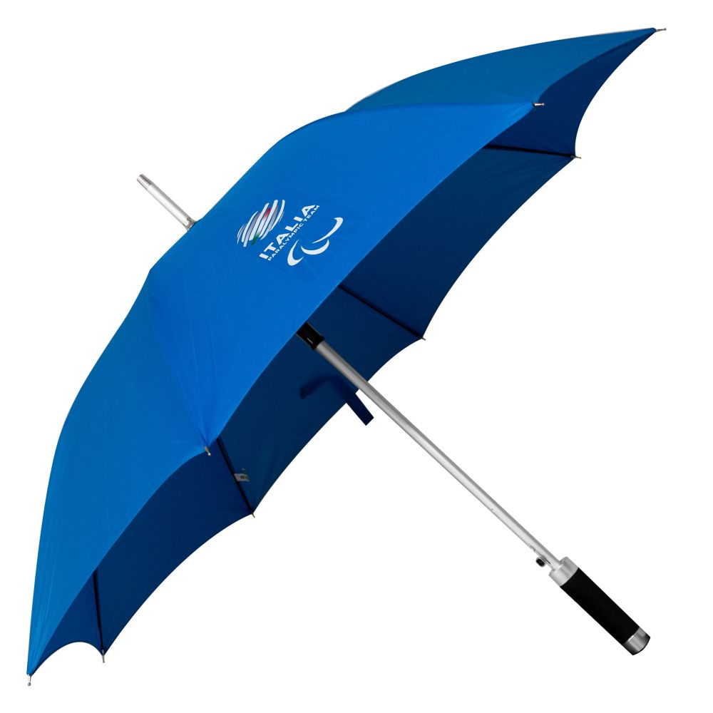 OMBRELLO AUTOMATICO AZZURRO PARALYMPIC+ITALIA PARALYMPIC TEAM EMBLEMA BI