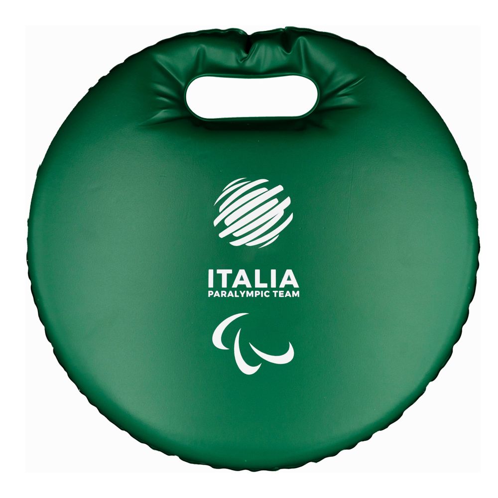 CUSCINO DA NEVE IMBOTTITO VERDE DIA 29CM PARALYMPIC+ITALIA PARALYMPIC TE