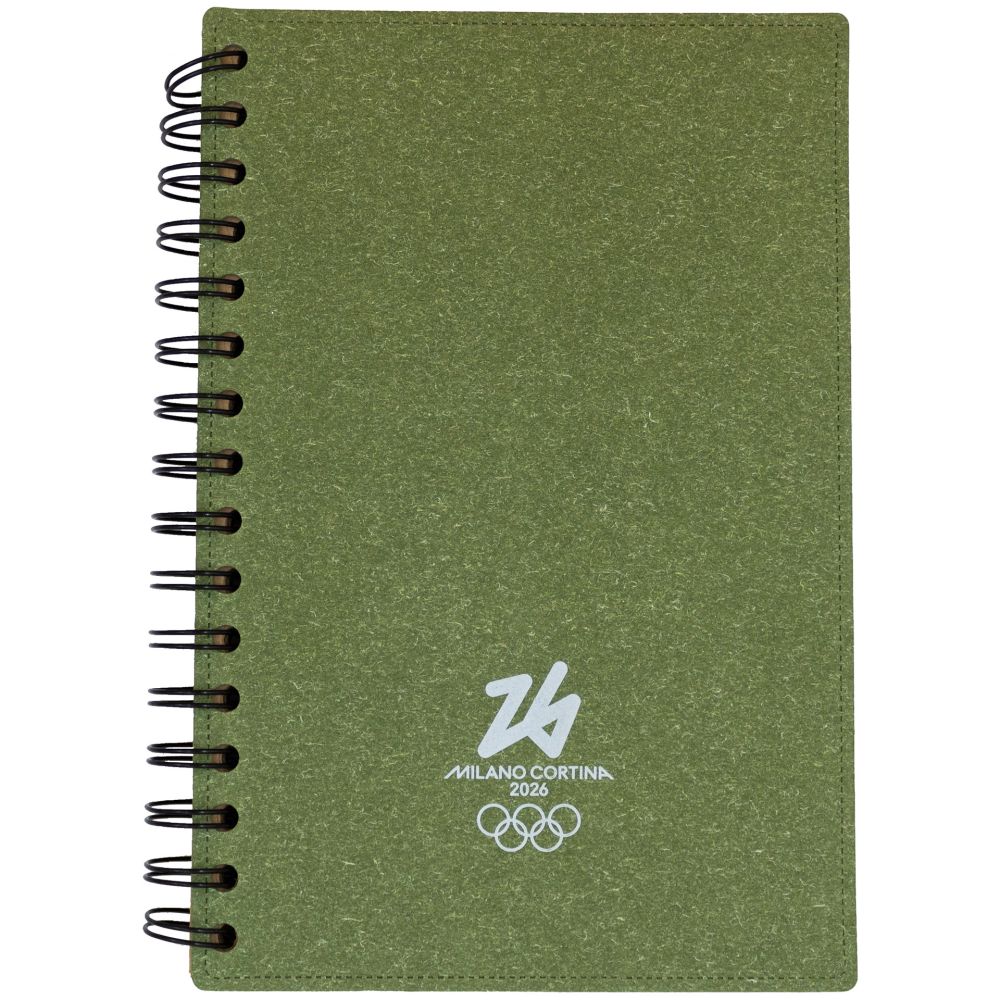 NOTEBOOK WIRE-O COPERTINA RIGIDA VERDE F.TO A5, 160 PAG. A RIGHE CARTA R