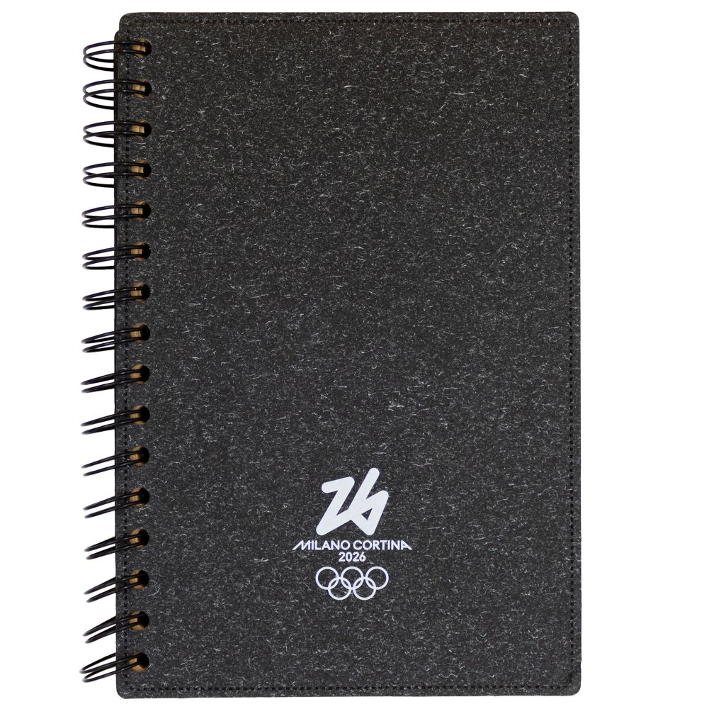 NOTEBOOK WIRE-O COPERTINA RIGIDA NERO F.TO A5, 160 PAG. A RIGHE CARTA RI