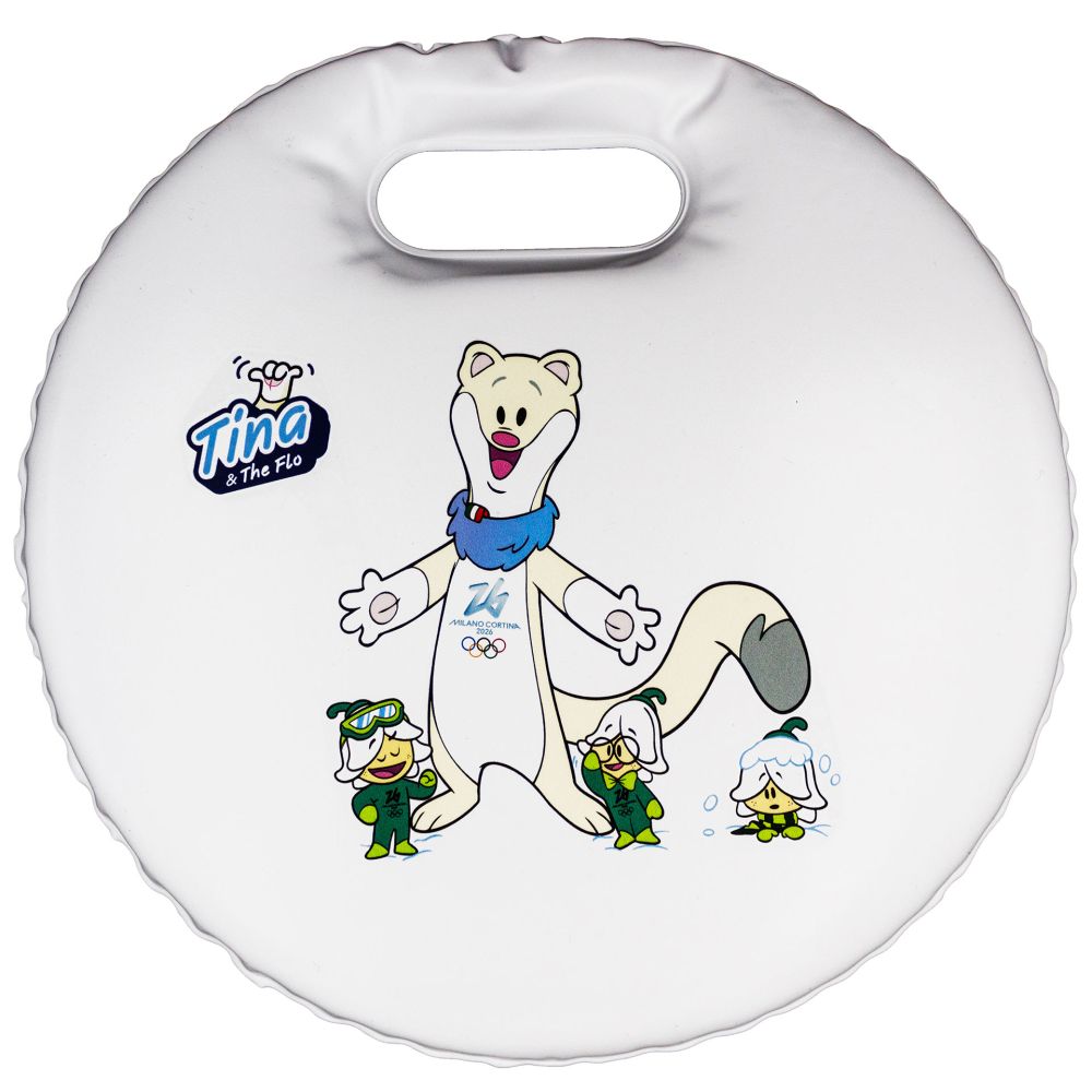 CUSCINO DA NEVE IMPERMEABILE IMBOTTITO DIA 29CM BIANCO MASCOT TINA E THE