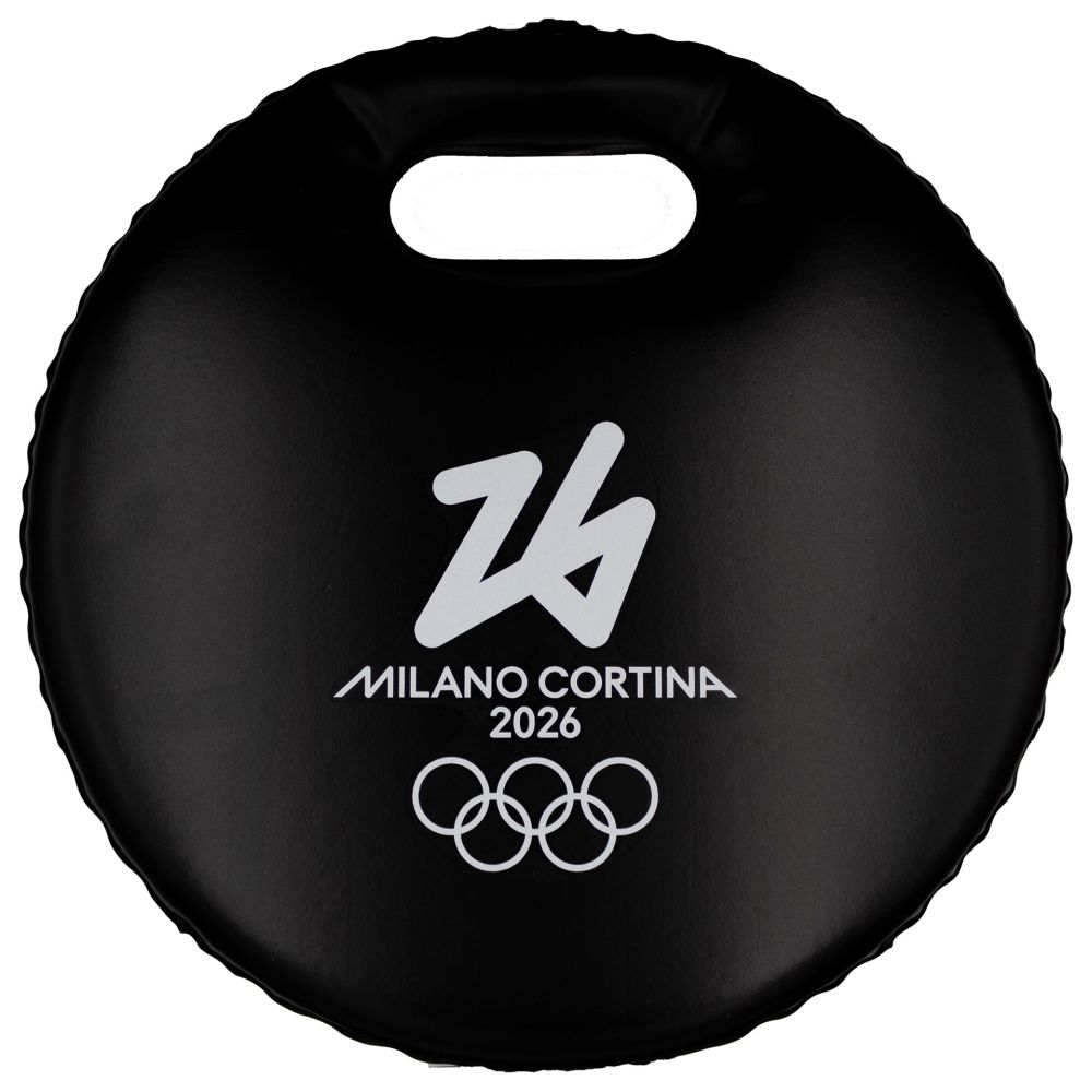 CUSCINO DA NEVE IMPERMEABILE IMBOTTITO NERO DIA 29CM OLYMPIC EMBLEMA MON