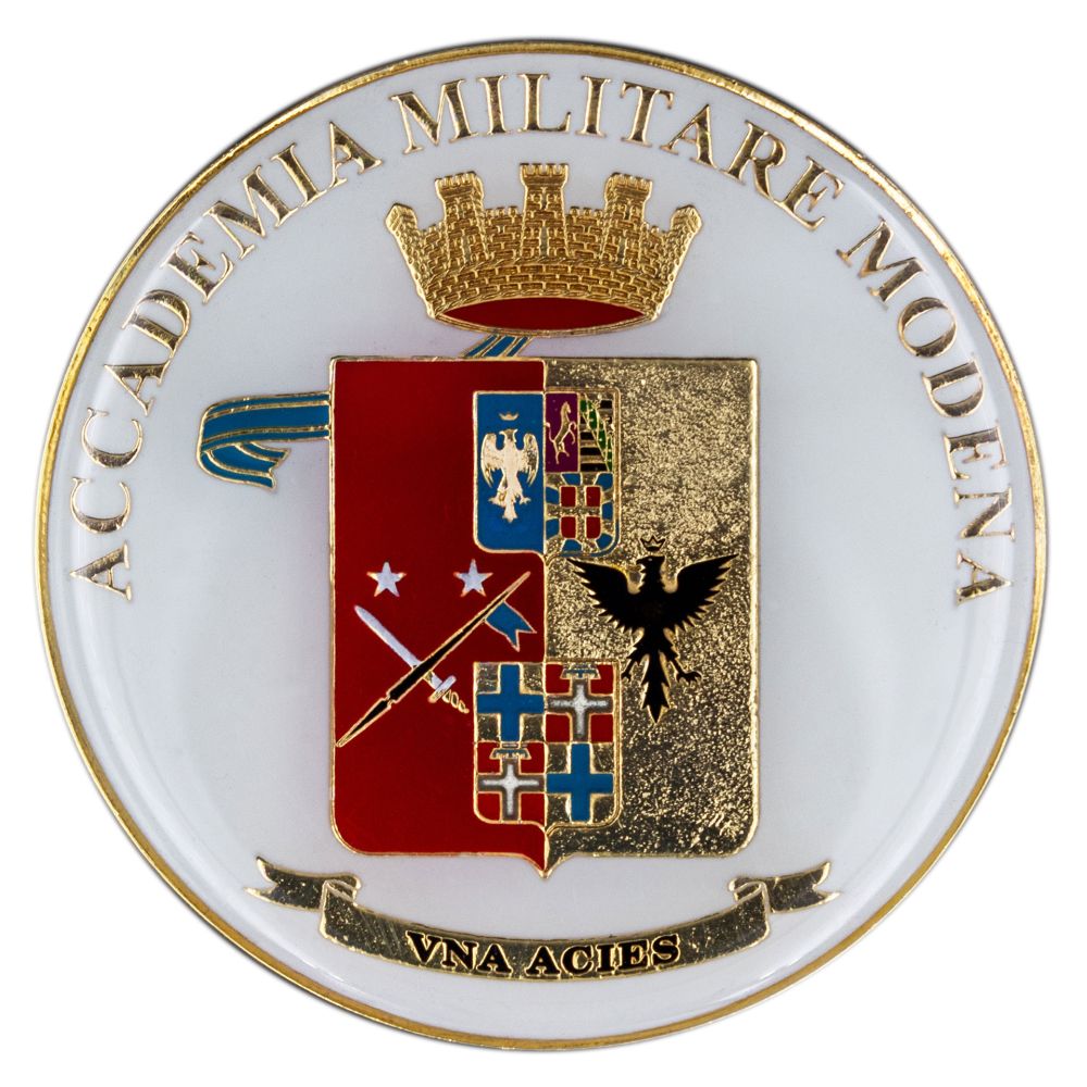 FERMACARTE IN METALLO SMALTATO ACCADEMIA MILITARE MODENA ESERCITO ITALIANO