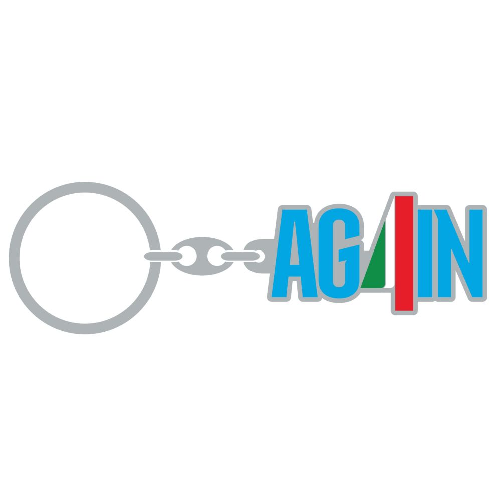 PORTACHIAVI IN METALLO SMALTATO SCRITTA SAGOMATA AG4IN