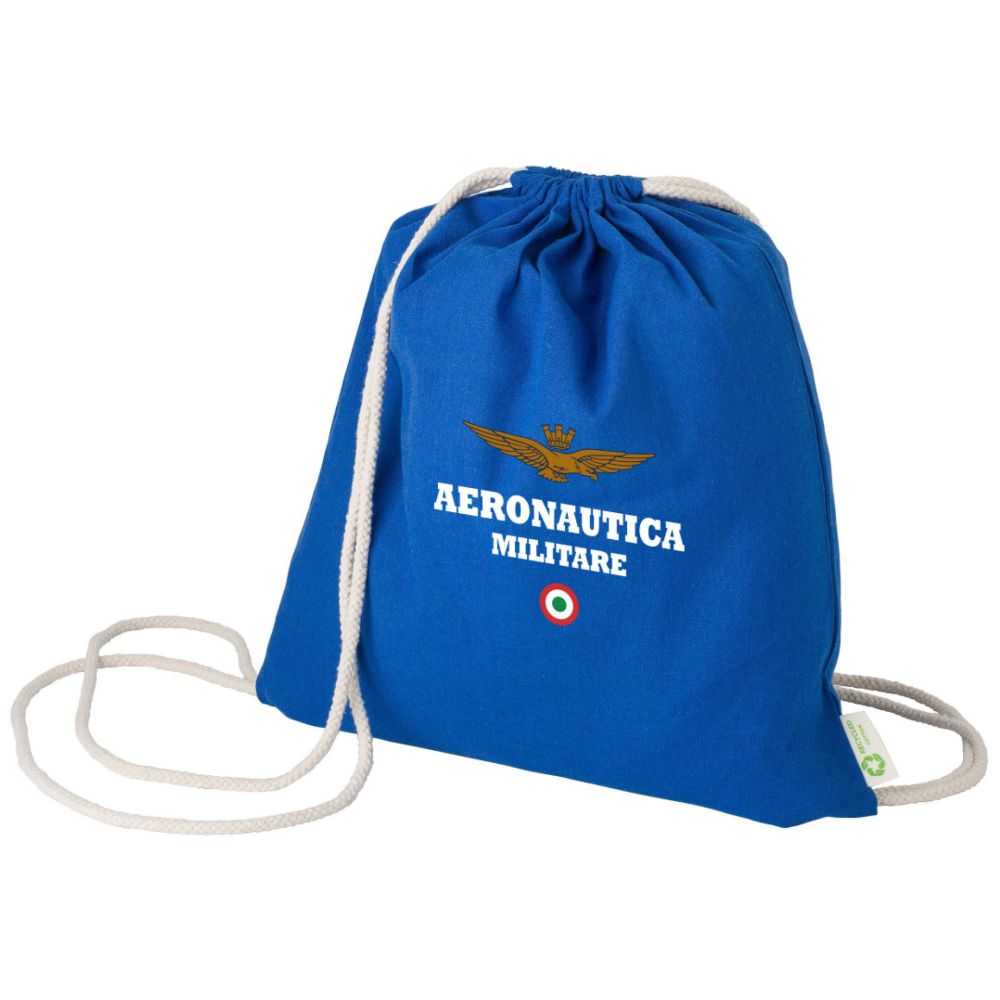 ZAINO A SACCA IN COTONE RICICLATO 42X38X42 CM