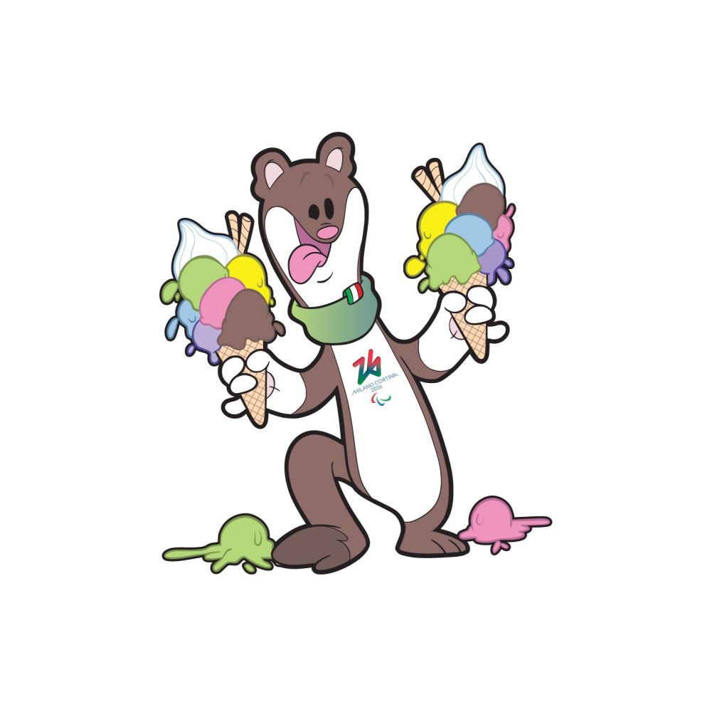 MC26 MILO GELATO LAPEL PIN 31.114MM X 35MM