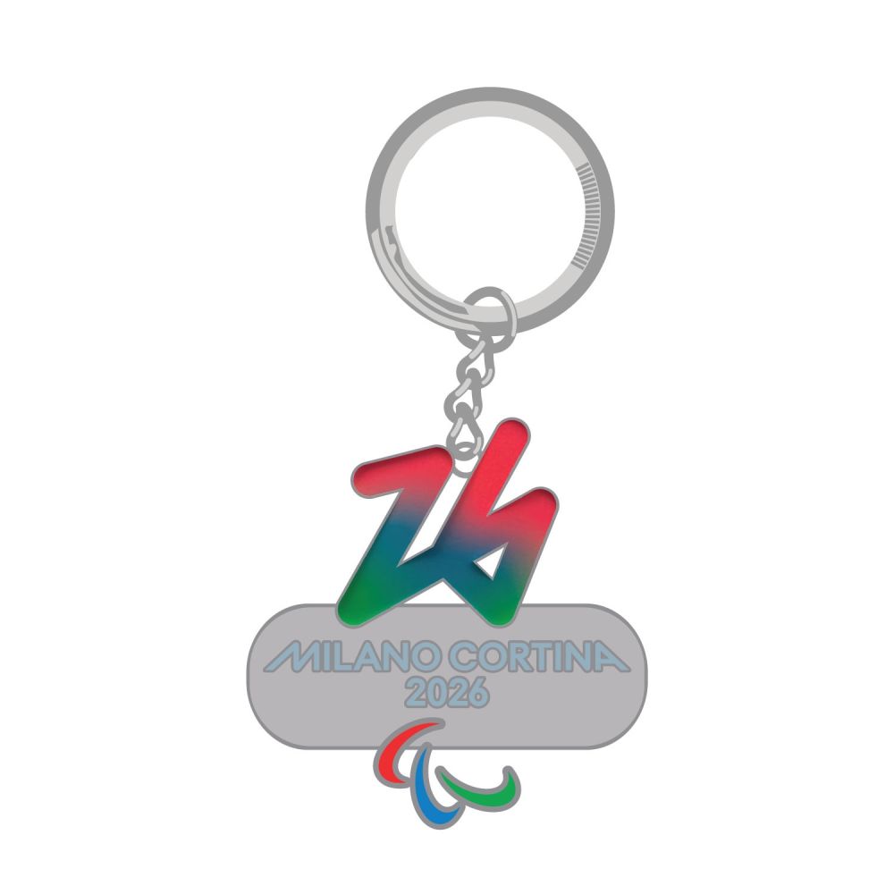 MILANO CORTINA 26 PARALYMPIC EMBLEM KEY CHAIN 43MM X 45MM
