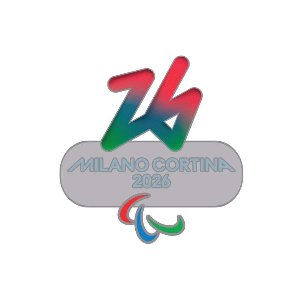 MILANO CORTINA 26 PARALYMPIC LOGO CUT-OUT LAPEL PIN 30.44MM X 31.75MM