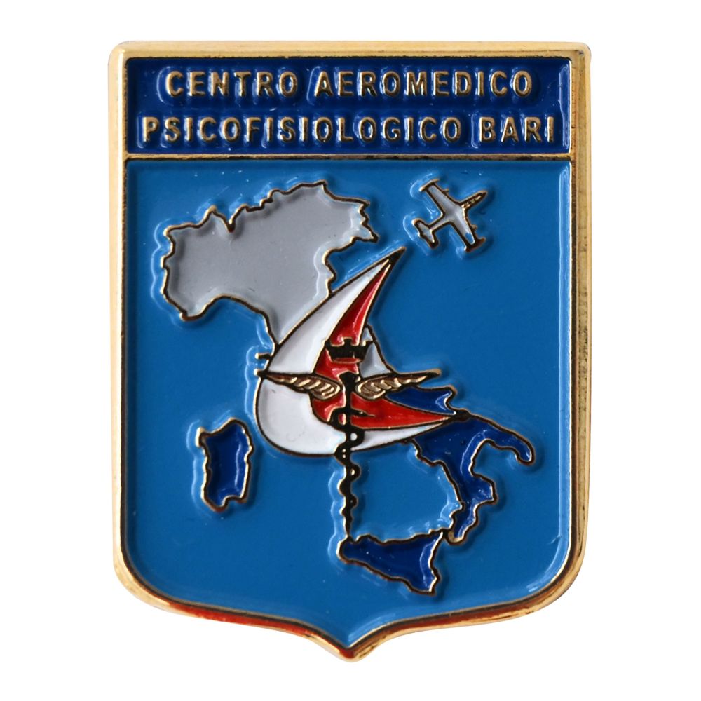DISTINTIVO DA CAMICIA 25X32MM IN METALLO CENTRO AEROMEDICO PSICOFISIOLOG
