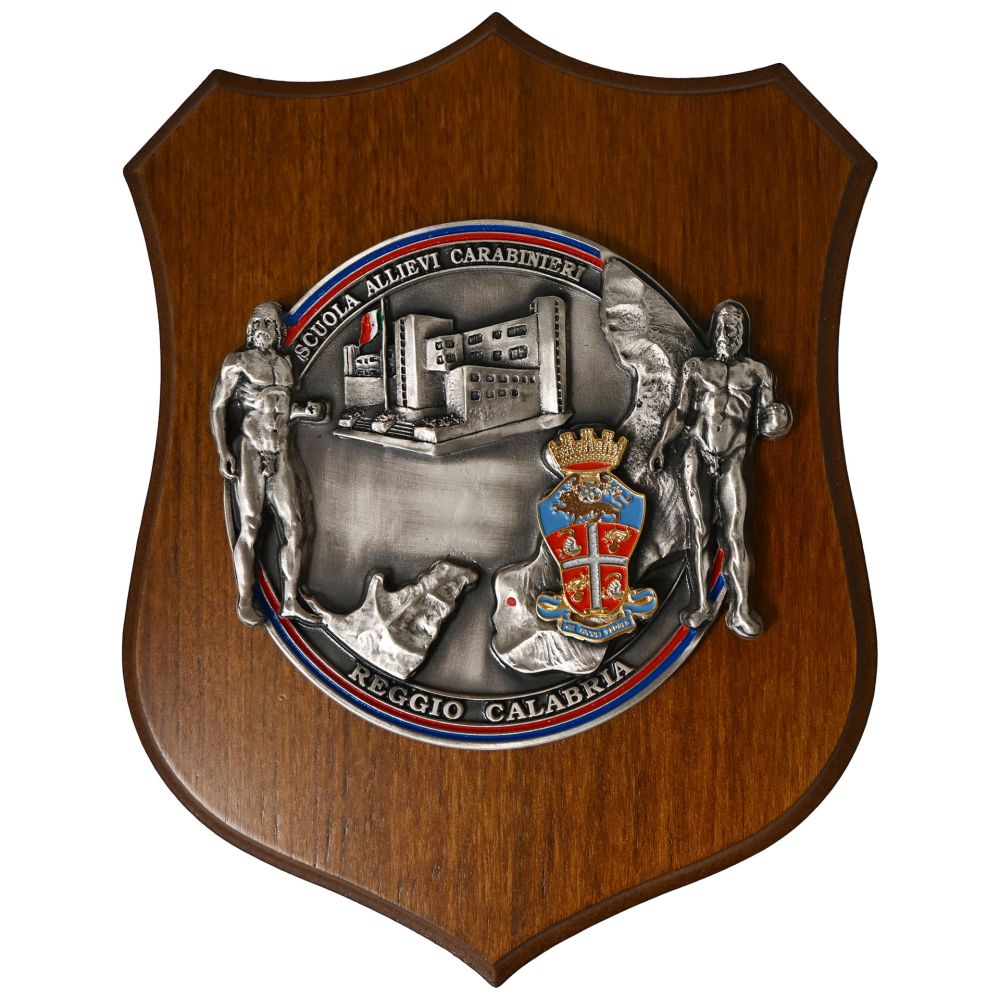 CREST CON LOGO SCUOLA ALLIEVI REGGIO CALABRIA MIS CM 22,5 X 17,5