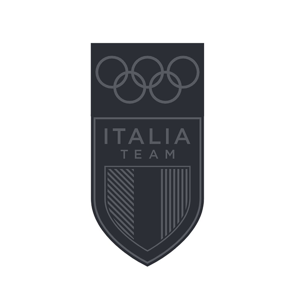 ITALIA TEAMALL BLACK OLYMPIC RINGS PIN