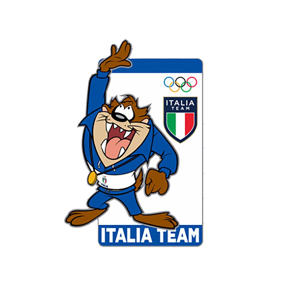 LT MC26ITALIA TEAM TAZ MEDAL LAPEL PIN