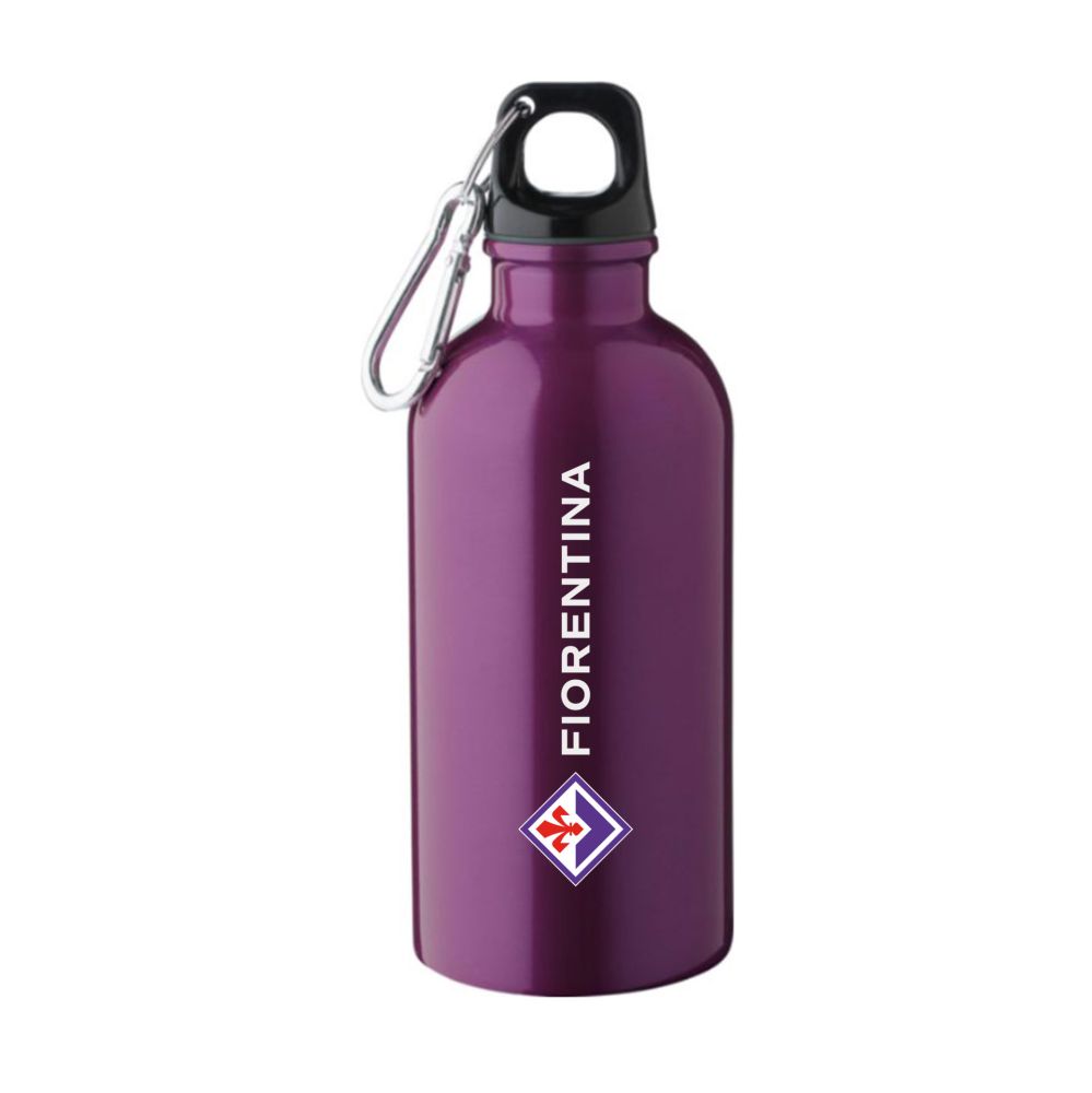 BORRACCIA IN ALLUMINIO VIOLA 400 ML LOGO E SCRITTA FIORENTINA