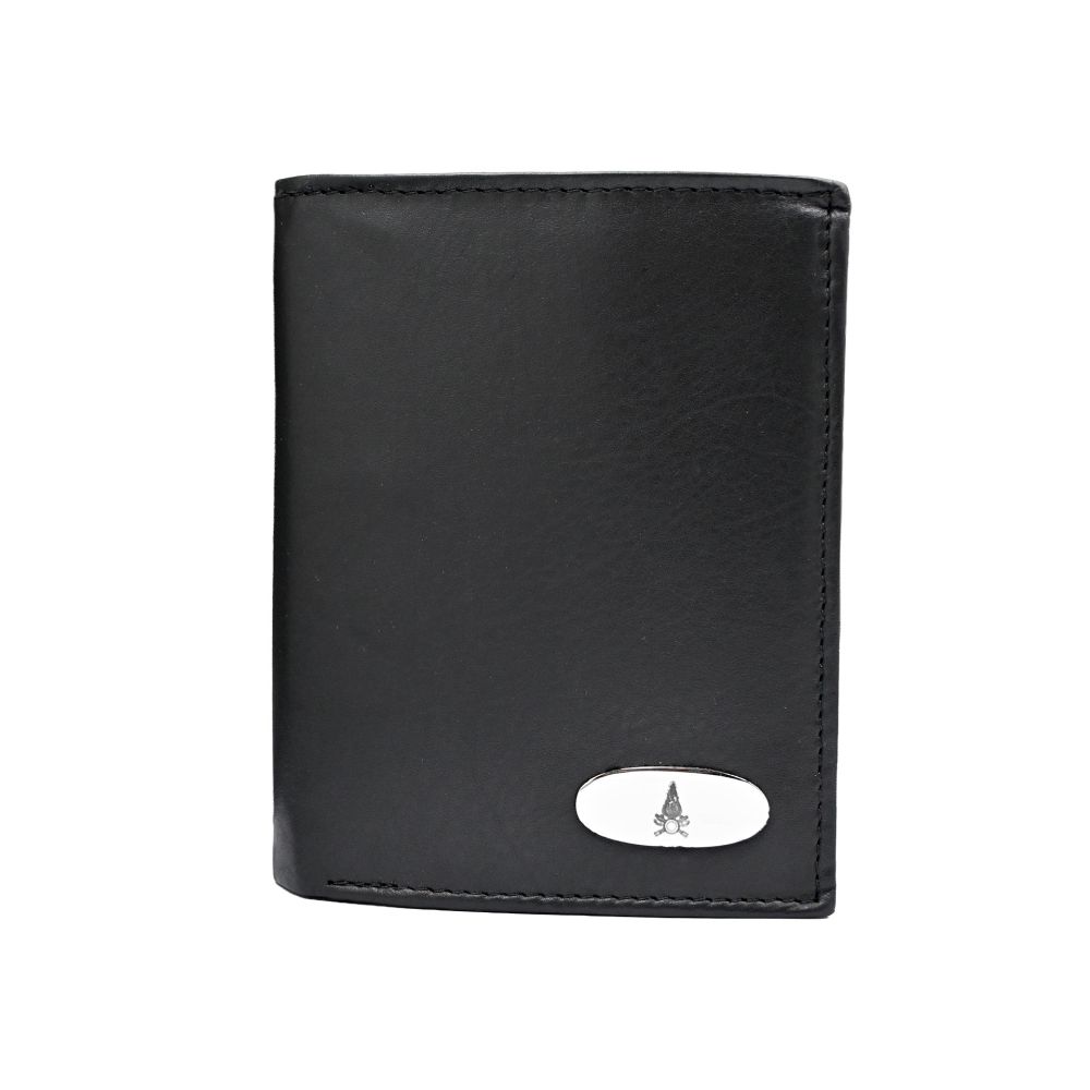 PORTAFOGLIO PORTADOCUMENTI VIGILI DEL FUOCO IN PELLE NERA DIMENSIONE 10X