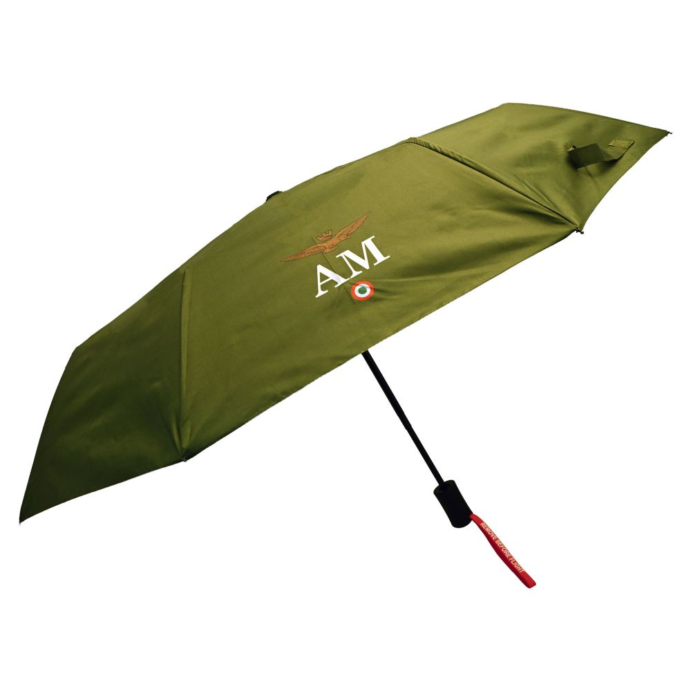 OMBRELLO AUTOMATICO VERDE CON LOGO AQUILA AERONAUTICA MILITARE