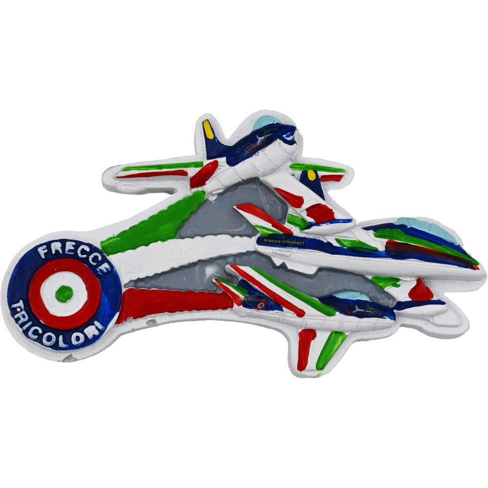 MAGNETE IN RESINA AEREI FRECCE TRICOLORI 75X45 MM