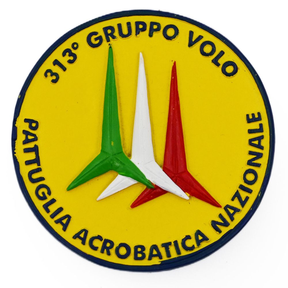 MAGNETE IN RESINA 313° GRUPPO VOLO PATTUGLIA ACROBATICA NAZIONALE Ø55mm