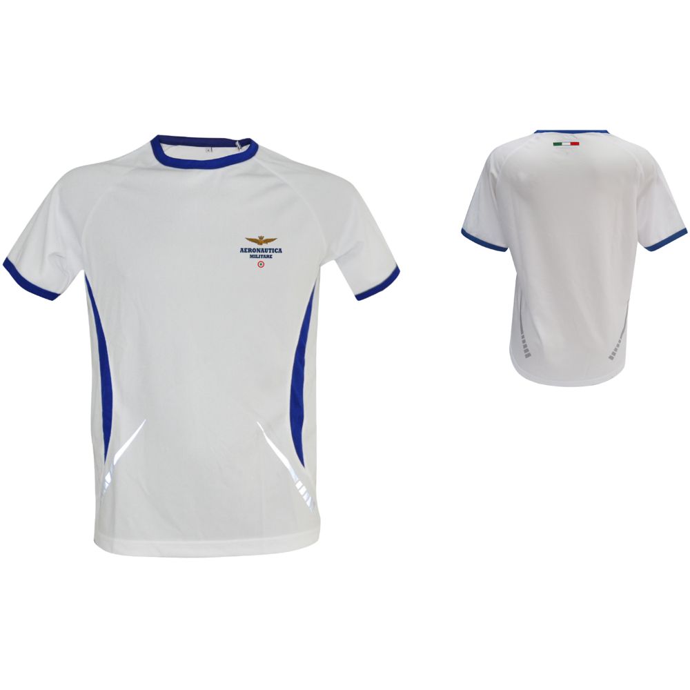 T-SHIRT RUNNING CON LOGO STAMPATO TG.M AERONAUTICA MILITARE