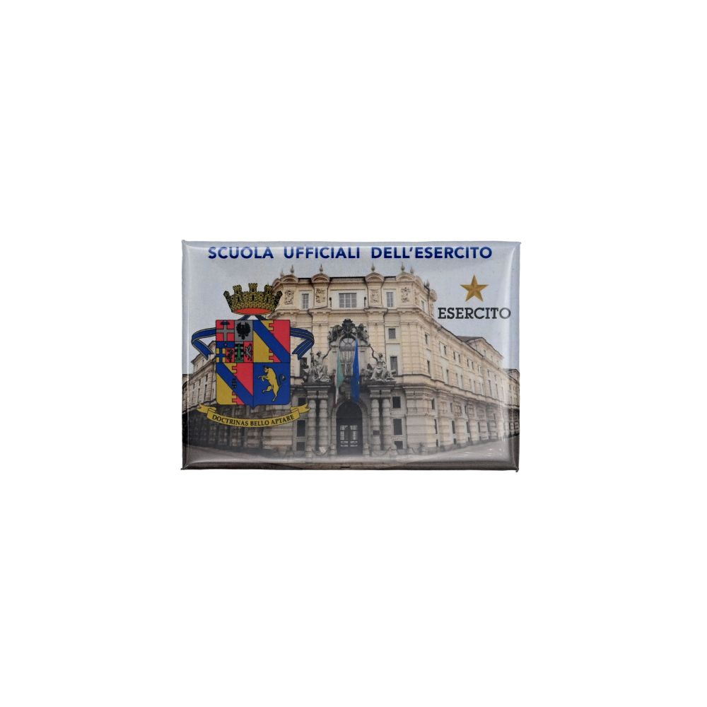 MAGNETE METALLO STAMPATO SCUOLA UFFICIALI DELL'ESERCITO ITALIANO