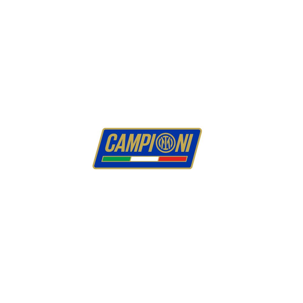 Distintivo Rettangolare Inter Campioni d’Italia 2025/2026 in Metallo Smaltato