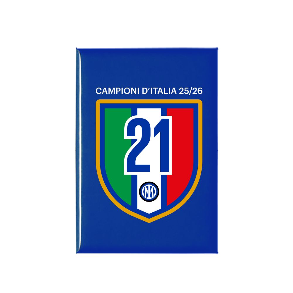 Magnete Inter Campioni d’Italia 25/26 Fondo Blu con Scudetto