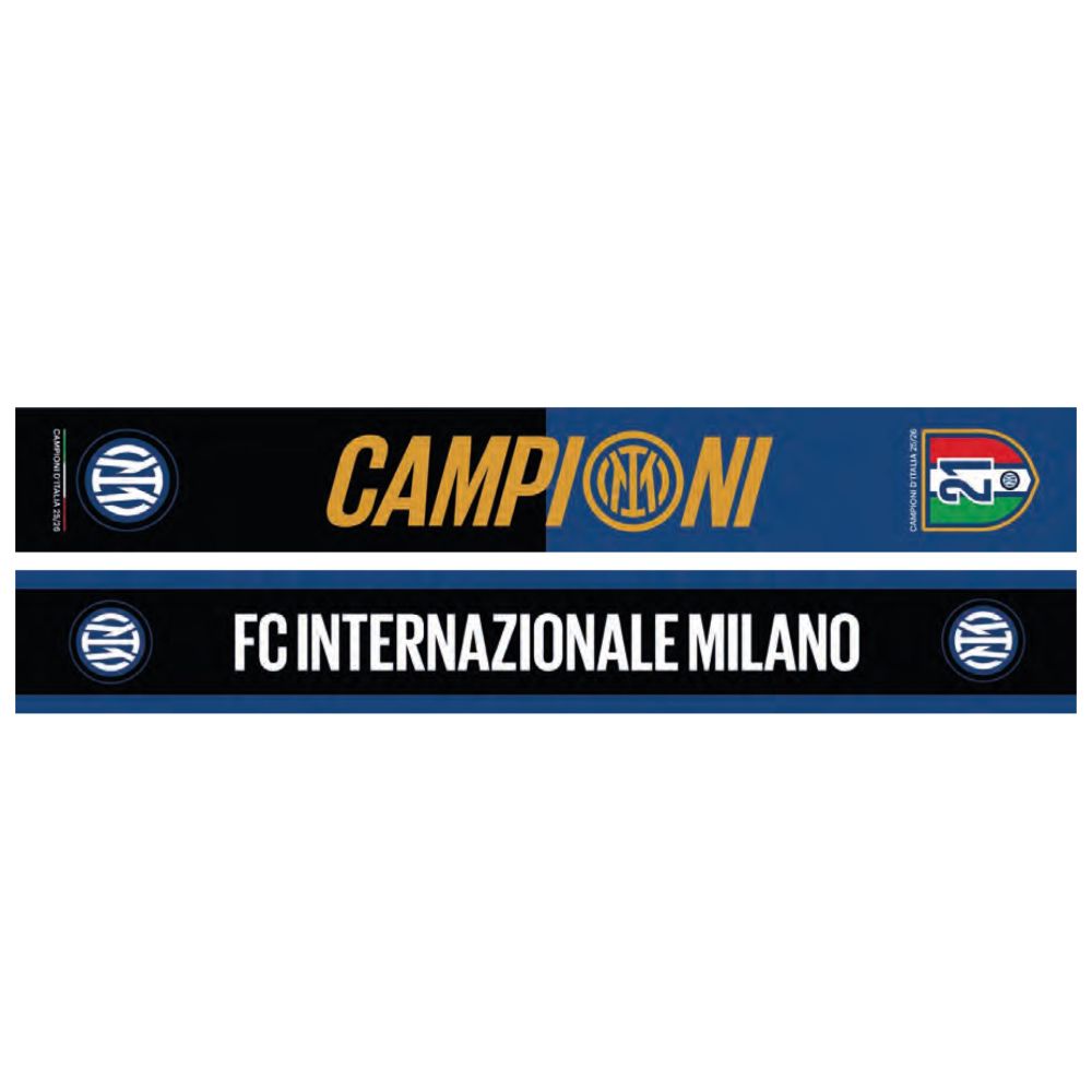 Sciarpa Inter Campioni d’Italia 25/26 in Raso