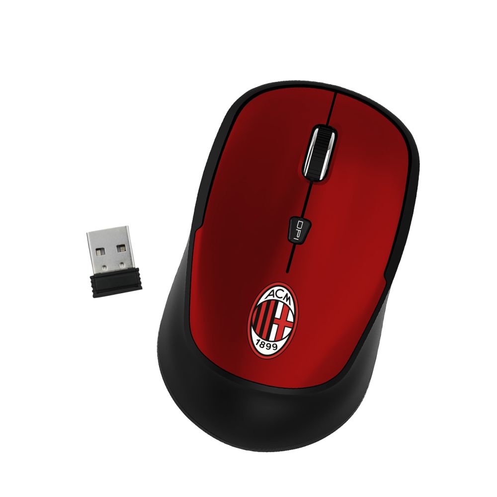 MOUSE SENZA FILO UFFICIALE MILAN ROSSO