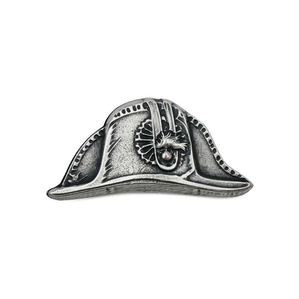 MAGNETE IN METALLO ARGENTO INVECCHIATO CAPPELLO LUCERNA CARABINIERI