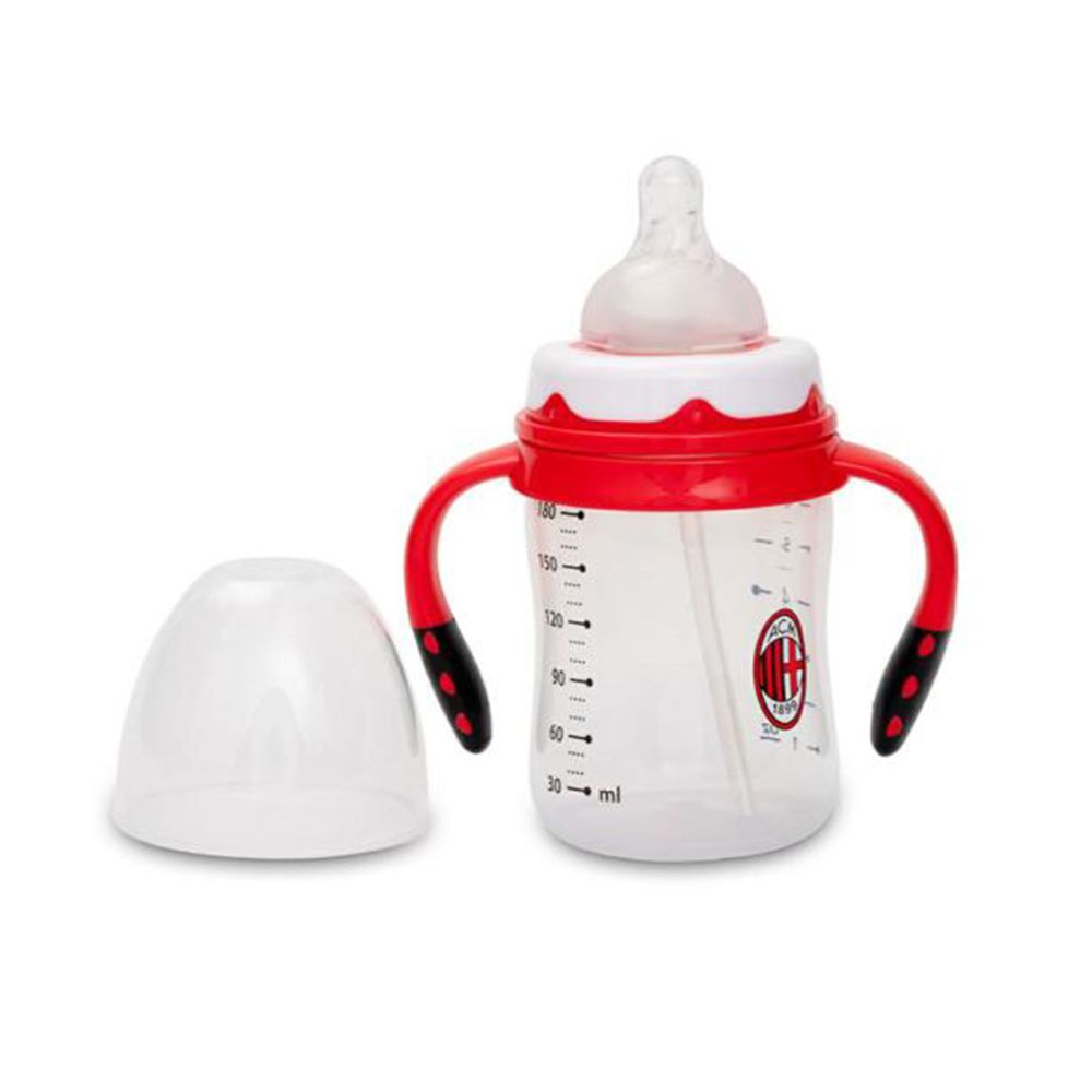 BIBERON CON DOPPIO MANICO 150 ML, 14,6X11,7 CM CON LOGO A.C. MILAN