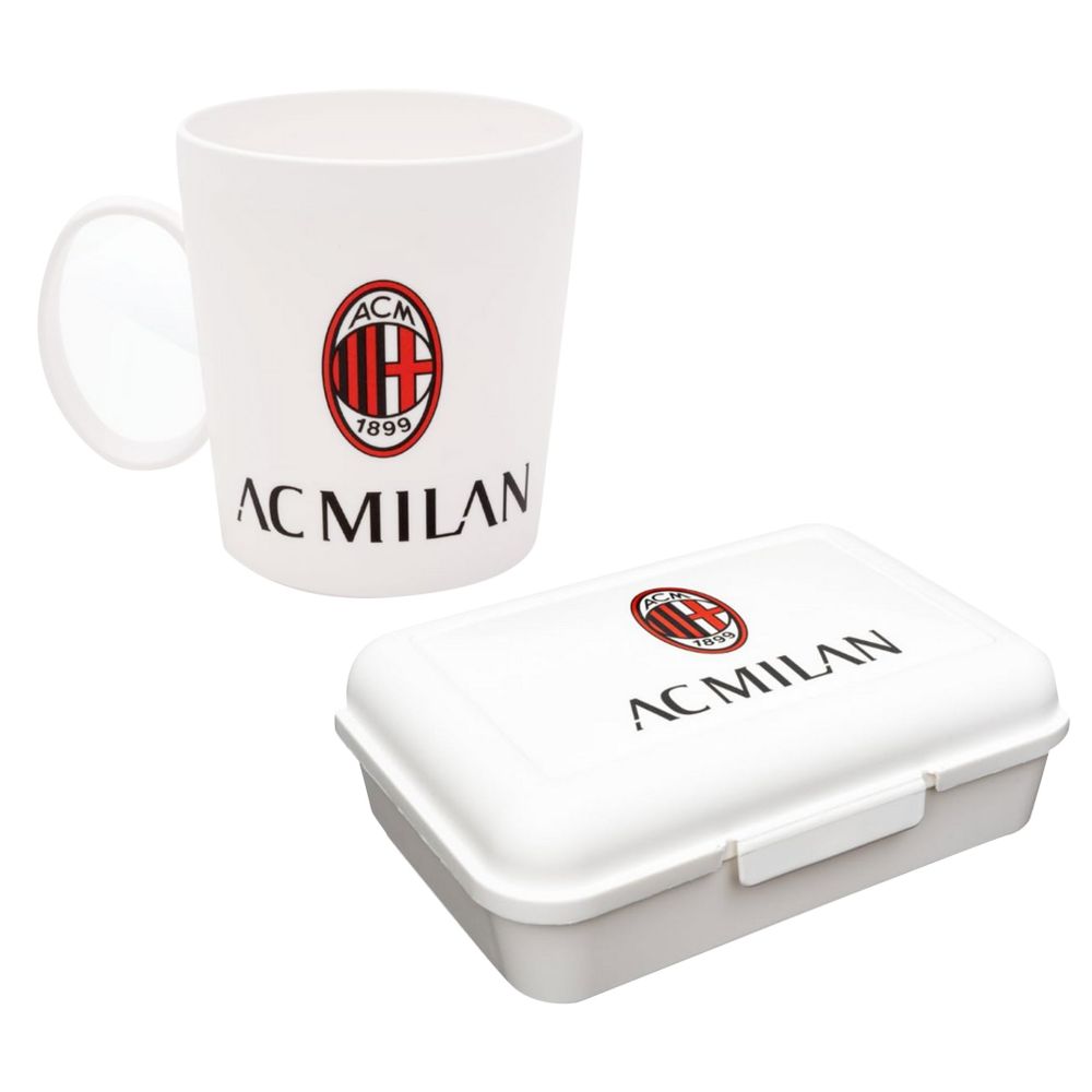 GIFT SET 2 PEZZI PORTAMERENDA + TAZZA 34X26X4,5 CM A.C. MILAN