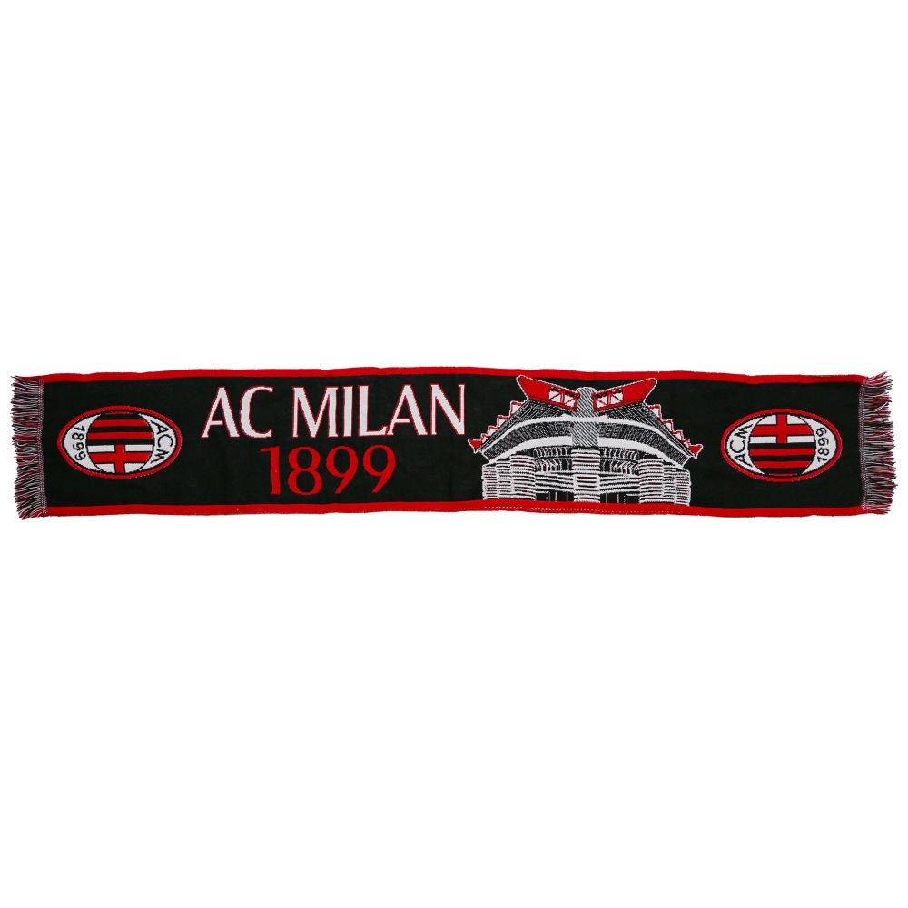 SCIARPA ACRILICO JACQUARD CON STADIO AC MILAN