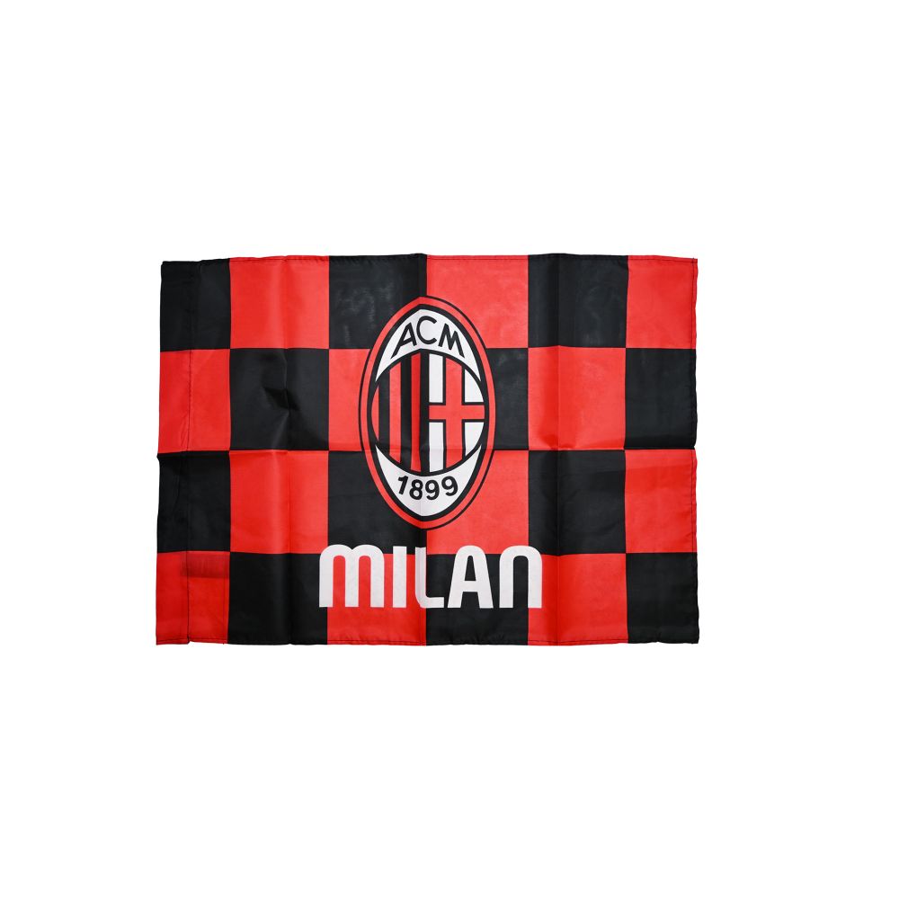 BANDIERA A SCACCHI AC MILAN (CIRCA 40X70 CM) SENZA ASTA