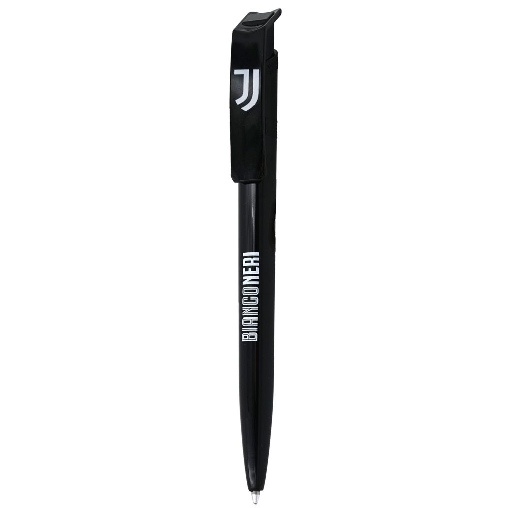 PENNA IN PLASTICA FUSTO NERA CLIP NERA BIANCONERI