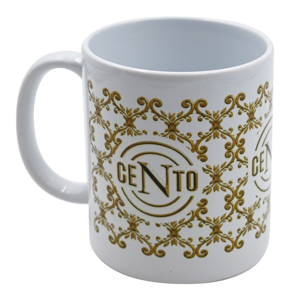 TAZZA IN CERAMICA STAMPA IN ORO NAPOLI CENTO