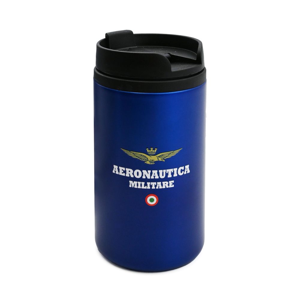 BICCHIERE TERMICO IN ACCIAIO INOX DOPPIA PARETE 300 ML BLU