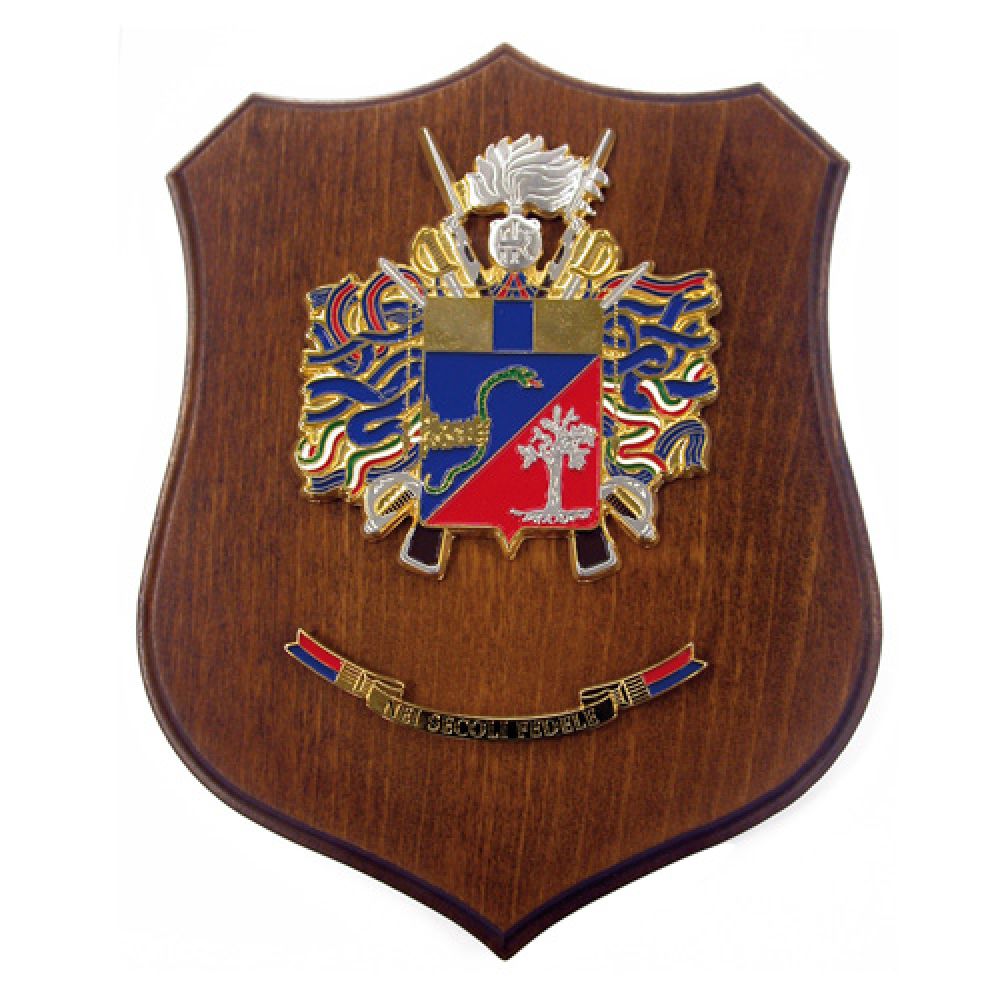 CREST VECCHIO STEMMA ARALDICO ANNO 1977 CARABINIERI MIS CM 22,5X17,5