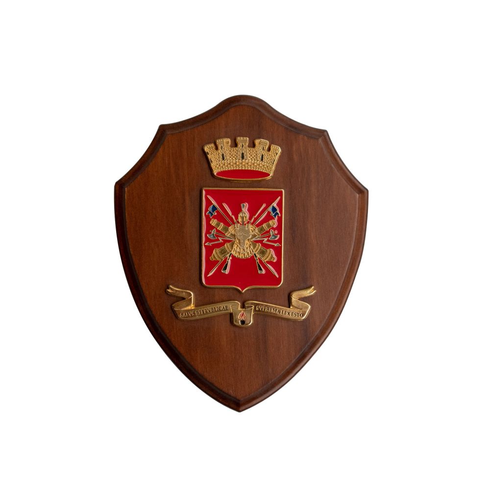 CREST MEDIO STANDARD ARALDICO ESERCITO ITALIANO 15,5X12,5 CM