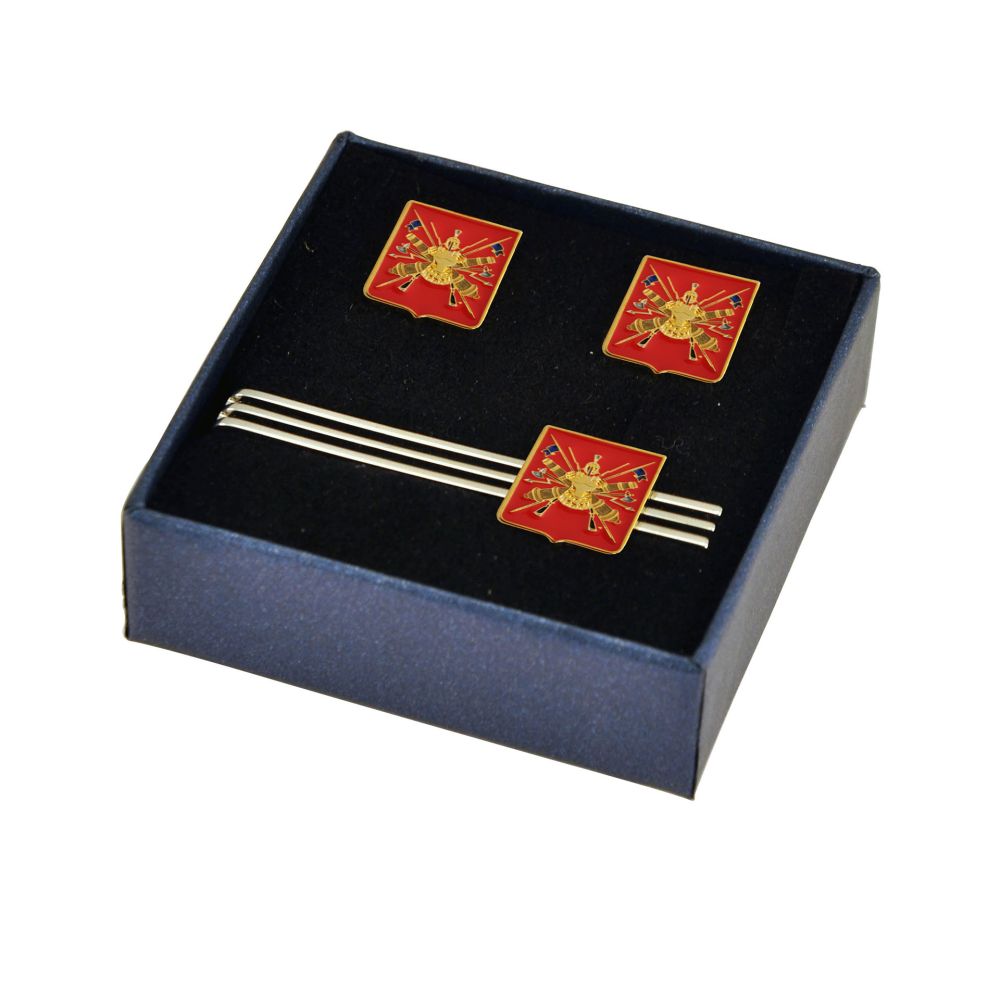 SET GEMELLI E FERMACRAVATTA STEMMA ARALDICO ESERCITO ITALIANO