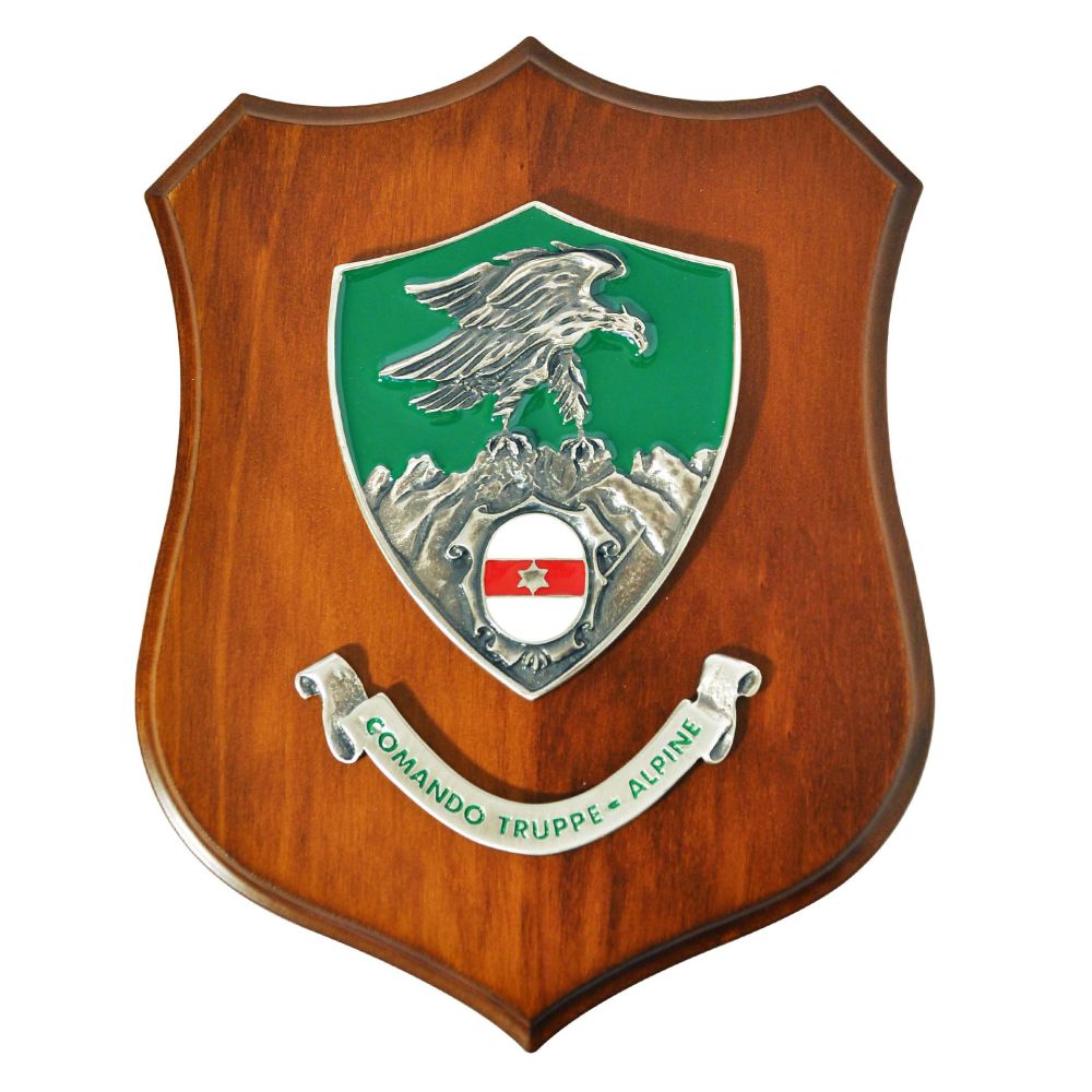 CREST ARALDICO CON STEMMA COMANDO TRUPPE ALPINE E.I.