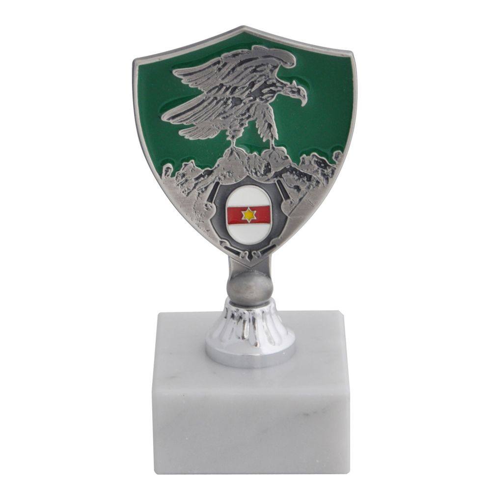 TROFEINO IN METALLO LOGO SMALTATO COMANDO TRUPPE ALPINE E.I.