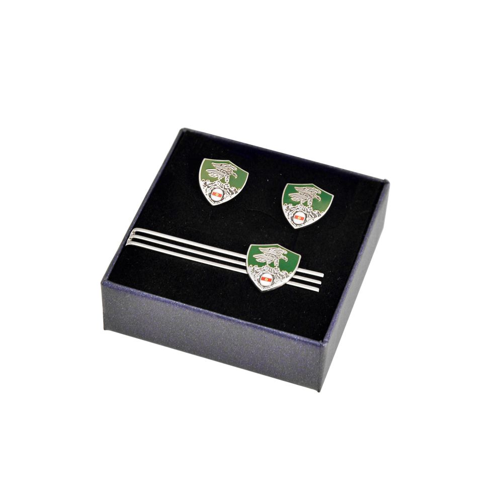 SET GEMELLI E FERMACRAVATTA COMANDO TRUPPE ALPINE E.I.