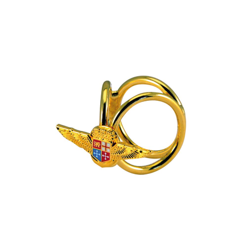 FERMAFOULARD CON LOGO IN SMALTO LEVIGATO A.N.